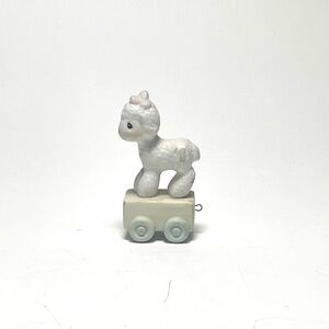 1985 Precious Moments Birthday Train Lamb Age 1 “Happy Birthday Little Lamb”